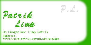 patrik limp business card